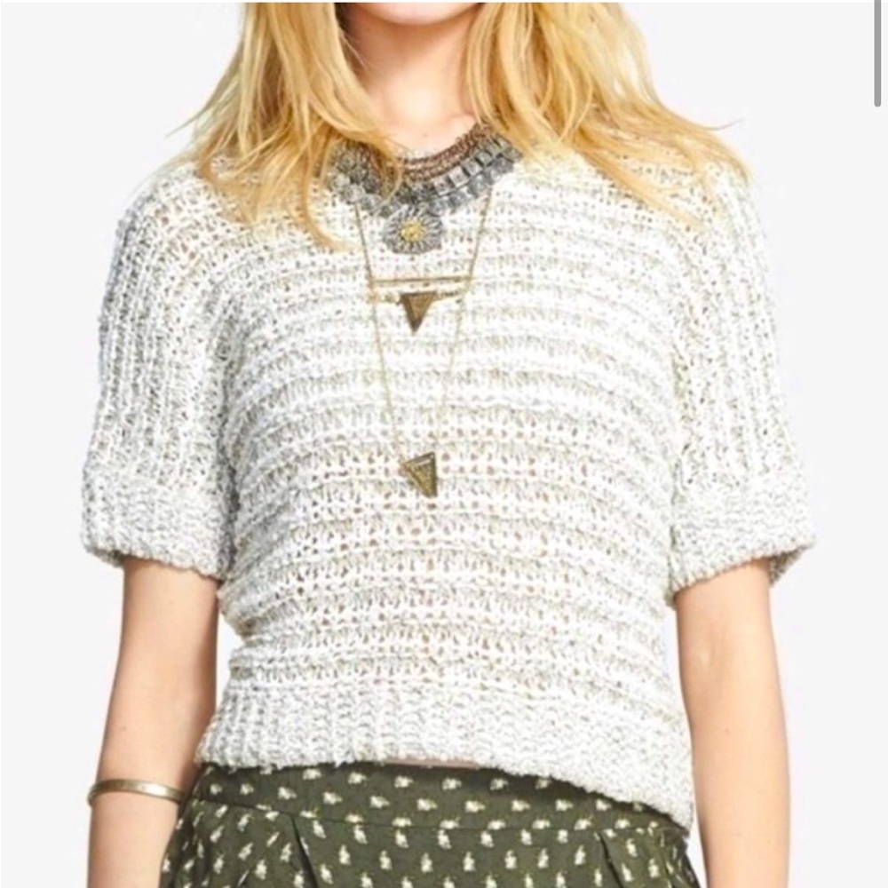 FREE PEOPLE nubby cropped sweater